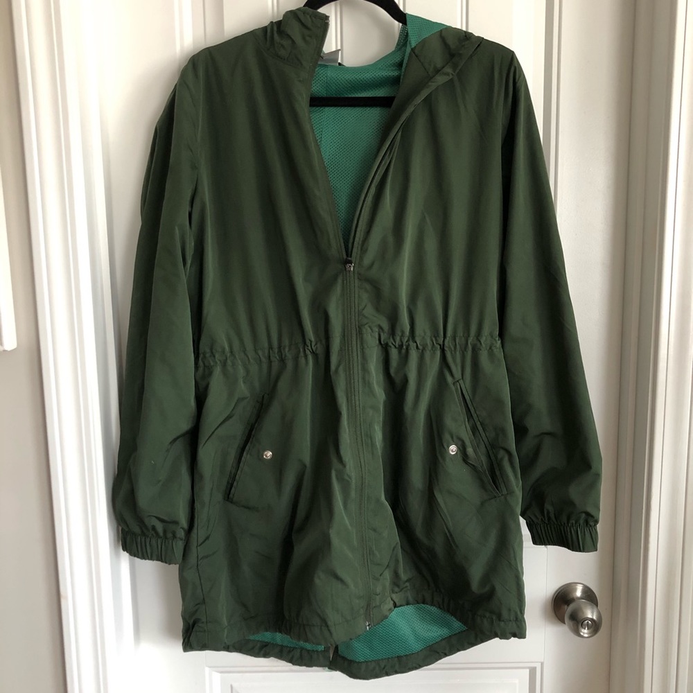Army Green Rain Jacket